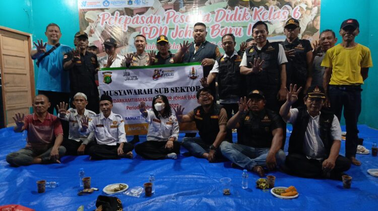 Hadir di Tengah Masyarakat, Polsek Johar Baru Kawal Pemilihan dan Pelantikan Ketua Pokdarkamtibmas Tanah Tinggi