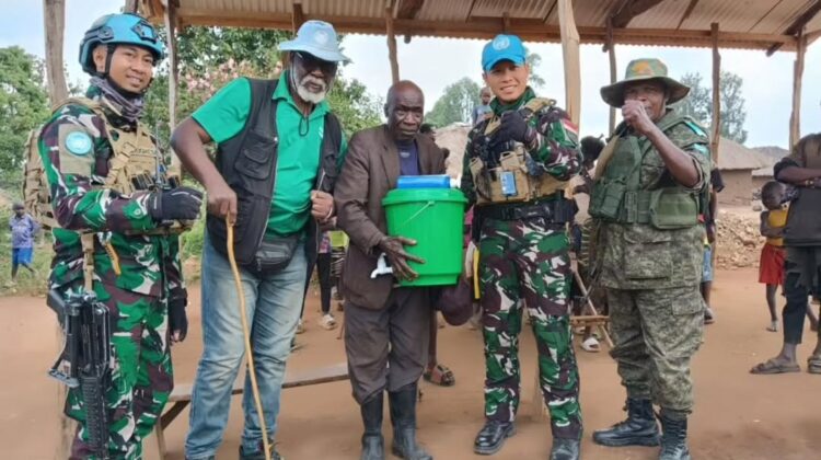 Satgas INDORDB XXXIX-G MONUSCO Perkuat Perdamaian dan Kepedulian di Hari Kemerdekaan RD Kongo