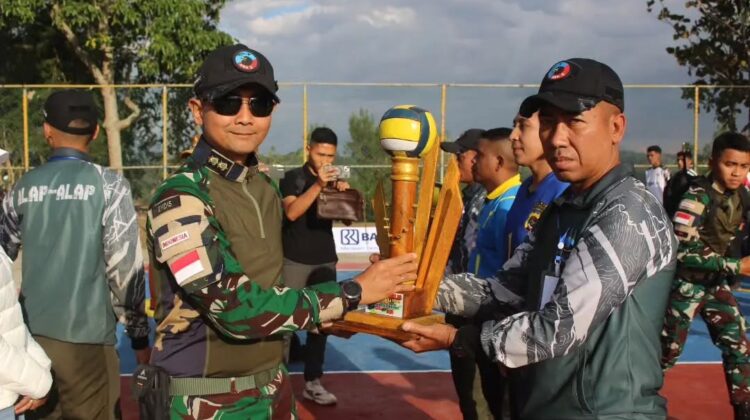 Majukan Semangat Olahraga, Satgas Pamtas Yonarhanud 2 Kostrad Gelar Open Tournament Bola Voli Dansatgas Cup 2026