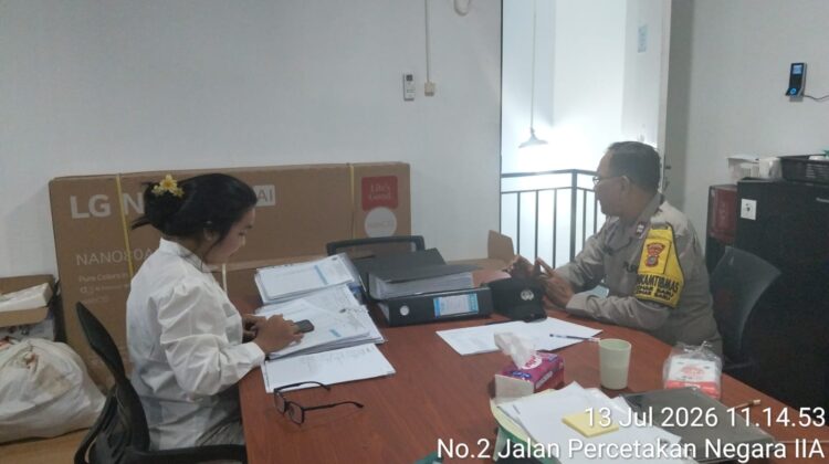 Jaga Kelancaran Program Makan Bergizi, Bhabinkamtibmas Sambangi Dapur SPPG Johar Baru