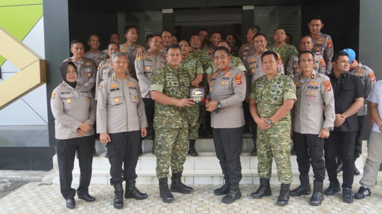 Sinergitas TNI-Polri, Kapolresta Tangerang Silaturahmi ke Kodim 0510/Tigaraksa