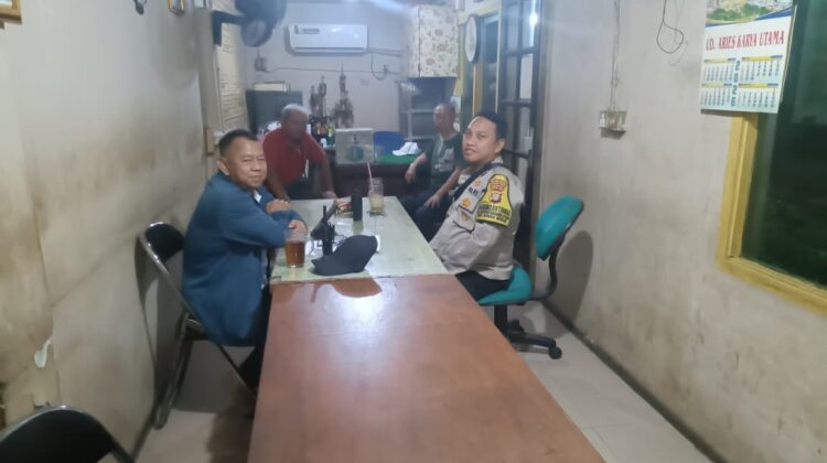 Bhabinkamtibmas Perkuat Sinergi Kamtibmas Bersama Ketua RW 01 Gunung Sahari Utara