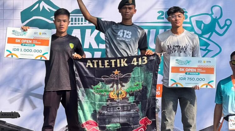 Prajurit Yonif 413 Kostrad Prada Ilham Juara I Bulak Sumur Run 2026