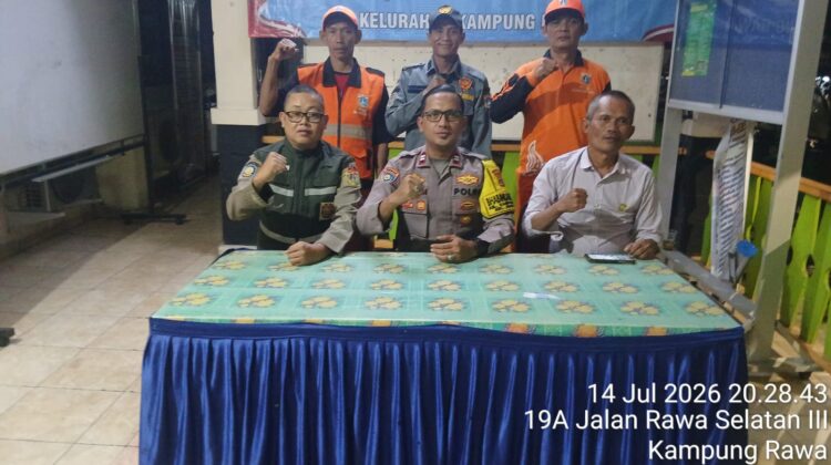 Jaga Jakarta 2026 Diperkuat, Polisi dan Tiga Pilar Kampung Rawa Gelar Patroli Bersama Jaga Kondusivitas Wilayah