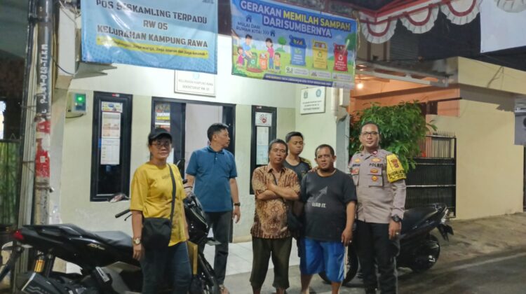 Poskamling Kampung Rawa Diperkuat, Warga Diajak Aktifkan Wajib Lapor Cegah Kejahatan Malam Hari