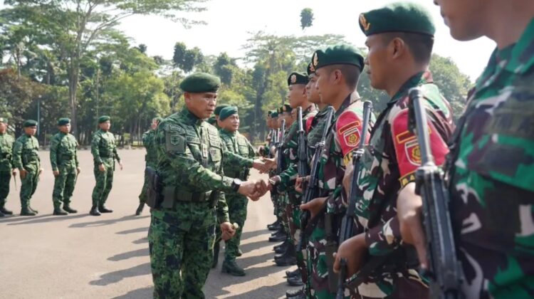 Pangdivif 1 Kostrad Sambut Satgas Pamtas RI–Malaysia Yonarhanud 1, Apresiasi Prestasi Gemilang