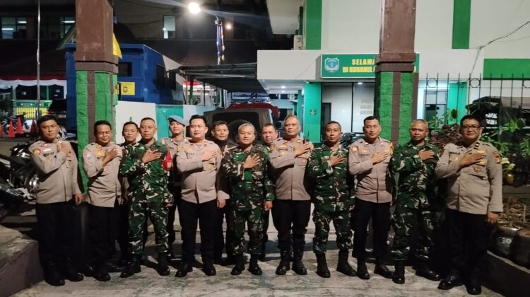 Polsek Kemayoran Perkuat Sinergitas dengan Koramil 07/Kemayoran, Solid Jaga Kamtibmas di Wilayah