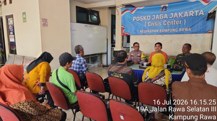 Rapat Koordinasi Tiga Pilar dan FKDM Kampung Rawa, Perkuat Sinergi Jelang HUT Kemerdekaan RI