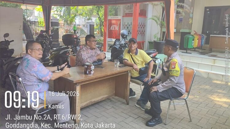 Sinergitas Polri, Pemerintah Kelurahan dan FKDM Perkuat Kamtibmas di Gondangdia