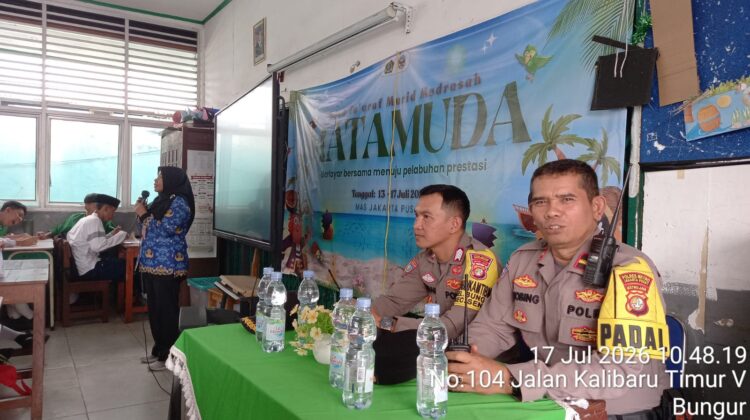 Lewat MPLS, Polsek Senen Ajak Siswa M.A. Jakarta Jamiat Khoir Ciptakan Lingkungan Sekolah Aman