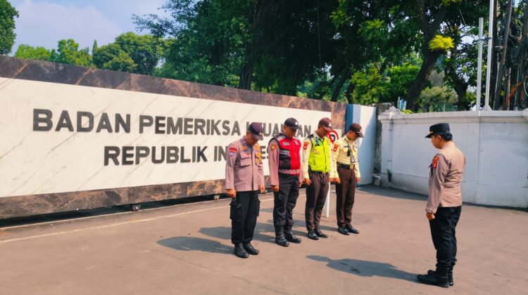 Apel Pengamanan Aksi Unjuk Rasa di BPK RI, Personel Diarahkan Utamakan Pelayanan Humanis