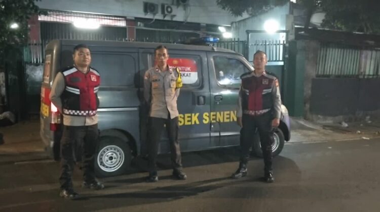 Polsek Senen Tingkatkan Patroli dan Ploting Jelang Pagi, Antisipasi Tawuran hingga Kejahatan Jalanan