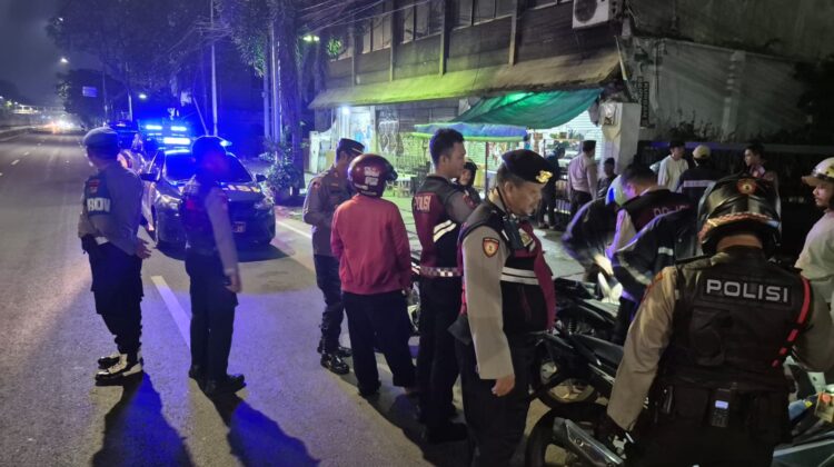Patroli Dan Oprasi Gabungan Di Gunung Sahari, Polri Cegah Balap Liar dan Jaga Keamanan Malam
