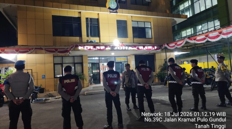 Berikan Rasa Aman, Polsek Johar Baru Gelar Apel Operasi Cipta Kondisi Antisipasi Begal dan Kejahatan Jalanan