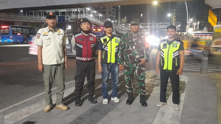 Patroli Tiga Pilar Digelar di Senen, Petugas Sisir Titik Rawan Gangguan Kamtibmas