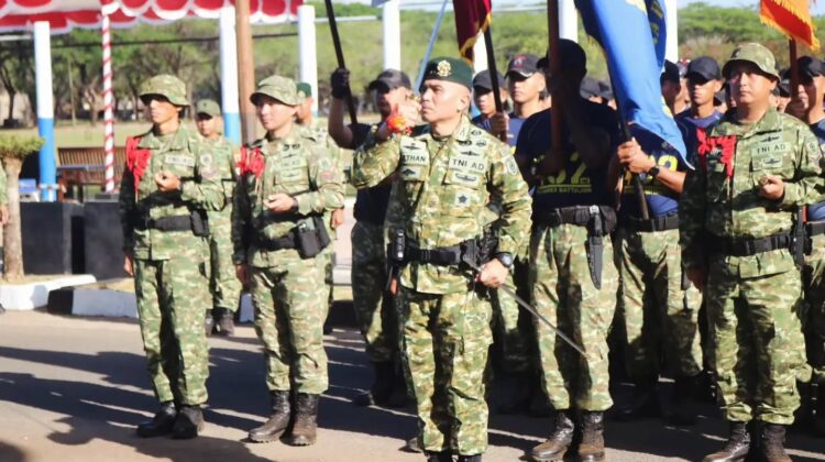 Yonif 432 Kostrad Sambut Calon Danyon Melalui Tradisi Korps