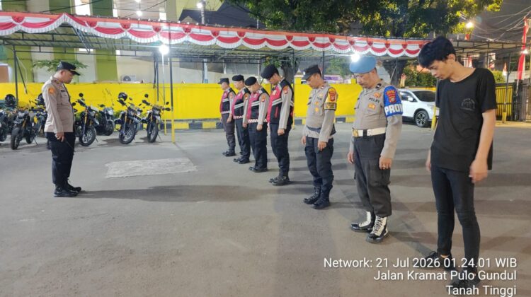 Diawali Apel Cipta Kondisi, Polsek Johar Baru Persempit Ruang Gerak Pelaku Kejahatan Jalanan
