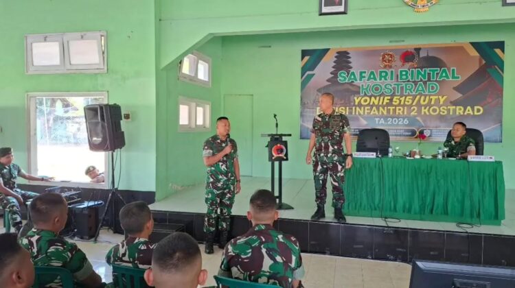 Safari Bintal Kostrad Perkuat Iman dan Integritas Prajurit Yonif 515 Kostrad