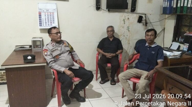 Sambang Humanis Perkuat Sinergi Warga, Polsek Johar Baru Ajak RW 07 Tingkatkan Kewaspadaan Kamtibmas