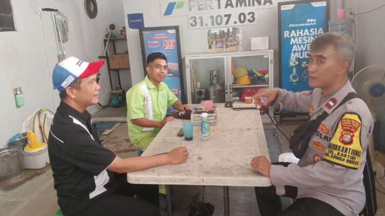 Patroli Dialogis Polri Perkuat Keamanan SPBU PERTAMINA di Kartini