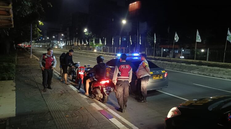 Tiga Pilar Sawah Besar Kompak Dalam Patroli Blue Light” Perkuat Keamanan Di Jalanan