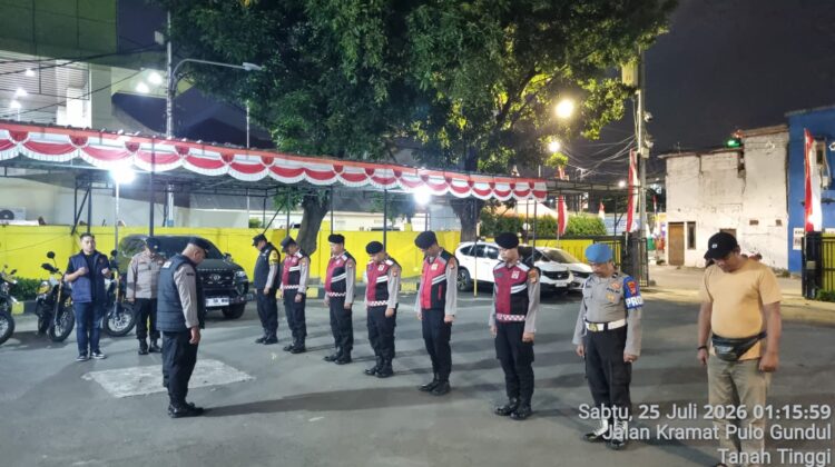 Apel Operasi Cipta Kondisi Digelar, Polsek Johar Baru Sisir Titik Rawan Kejahatan Jalanan
