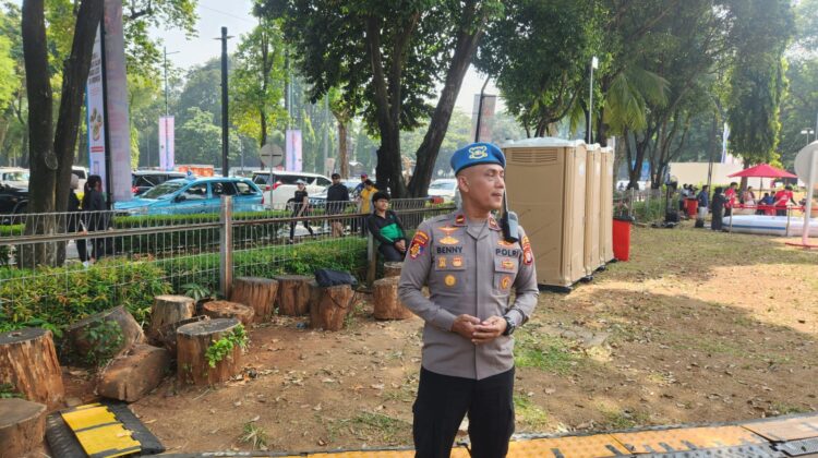 Polsek Metro Tanah Abang Gelar Apel Pengamanan SASA BASO Vaganza Festival 2026 di Plaza Tenggara