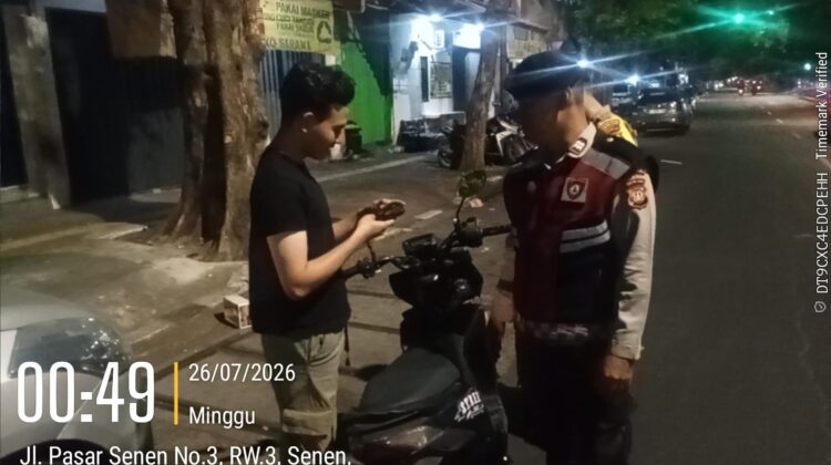 Polsek Senen Gelar Razia Cipta Kondisi di Kawasan Stasiun Senen, Tidak Temukan Pelanggaran