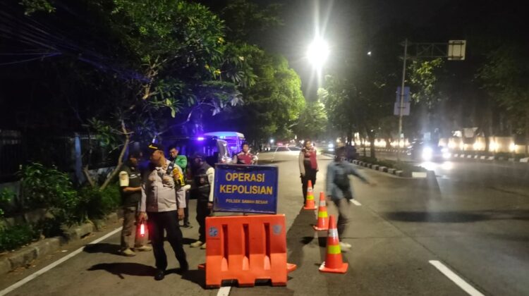 Ciptakan Malam Aman” Dengan Operasi Cipta Kondisi Statsioner Polsek Sawah Besar, Satu Motor Tanpa STNK Diamankan