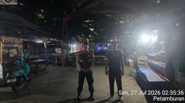 Patroli Kewilayahan Patko 1053, Polisi Tingkatkan Antisipasi Kejahatan Jalanan dan Tawuran di Petamburan