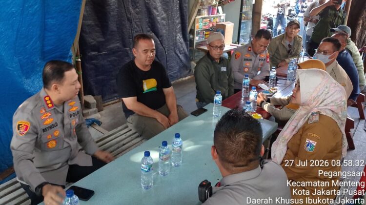 Kapolres Metro Jakpus Ajak Warga Matraman Dalam Jaga Kondusivitas Wilayah
