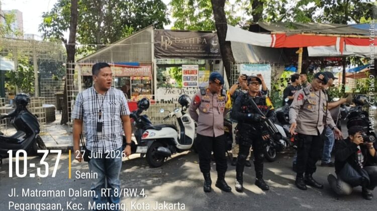 221 Personel Gabungan Siaga, Polsek Metro Menteng Antisipasi Konflik Pasca Keributan di Pegangsaan