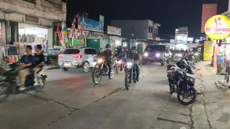 Pastikan Wilayah Aman dan Kondusif, Koramil 10/Sepatan Gelar Patroli Malam