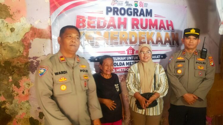 Polsek Senen Mulai Program Bedah Rumah Kemerdekaan, Rumah Warga Kramat Jadi Sasaran Pertama