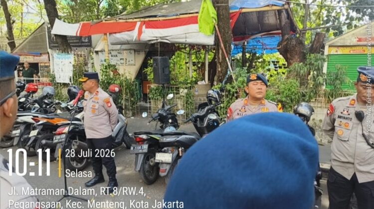 285 Personel Gabungan Siaga, Polsek Metro Menteng Perketat Pengamanan Pasca Keributan di Pegangsaan