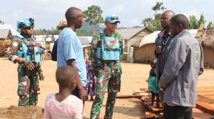 Satgas INDORDB XXXIX-G MONUSCO Perkuat Stabilitas Keamanan Melalui Patroli Terpadu di Desa Malibongo