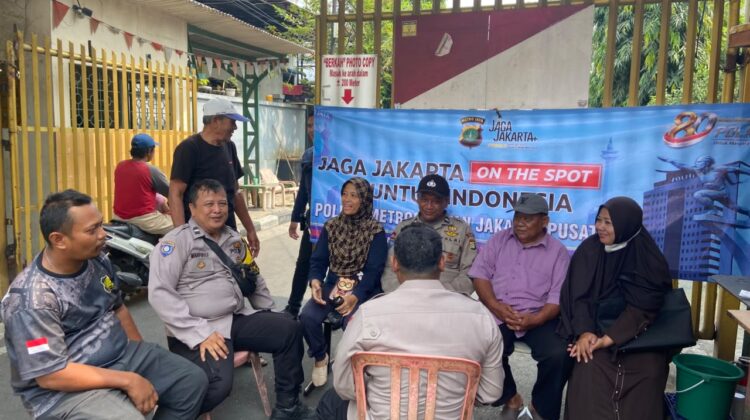 Jaga Jakarta On The Spot untuk Indonesia, Polsek Kemayoran Bangun Komunikasi Kamtibmas dan Perkuat Kemitraan Polisi dengan Warga