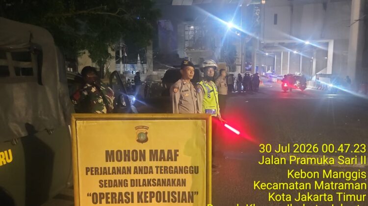Razia Gabungan di Perbatasan Menteng–Jaktim Ungkap Senpi, Miras, dan Obat Keras