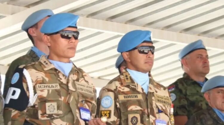 Satgas Yonmek TNI Konga XXIII-T Perkuat Diplomasi Militer pada Medal Parade Kontingen Serbia