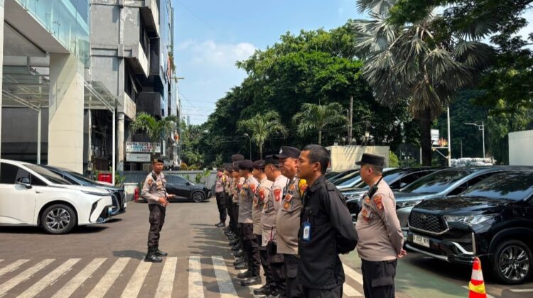 Antisipasi Aksi Unras Mahasiswa di Kantor BGN, Polsek Metro Menteng Kerahkan 43 Personel Gabungan
