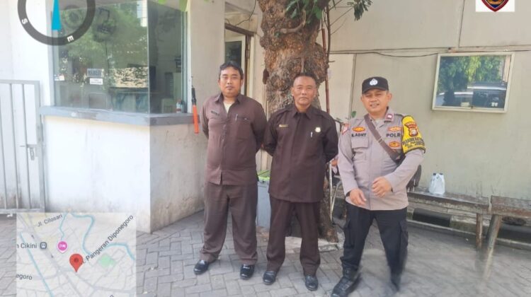 Kontrol Area Gedung Ditingkatkan, Bhabinkamtibmas Pegangsaan Gandeng Security Graha Nusa Tiga