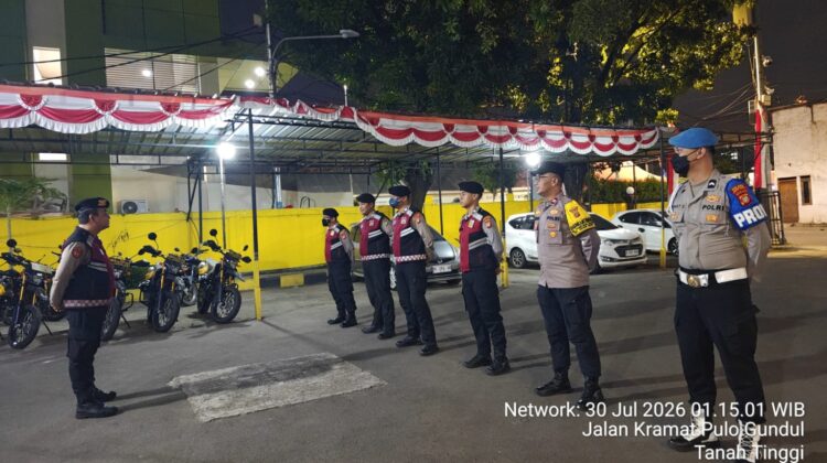 Apel Operasi Cipta Kondisi dengan Sasaran Begal, Narkoba, Sajam dan Kejahatan Jalanan serta Patroli di Wilkum Polsek Johar Baru