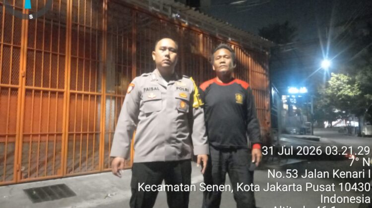 Polsek Senen Perketat Patroli Dini Hari, Antisipasi Tawuran hingga Kejahatan Jalanan