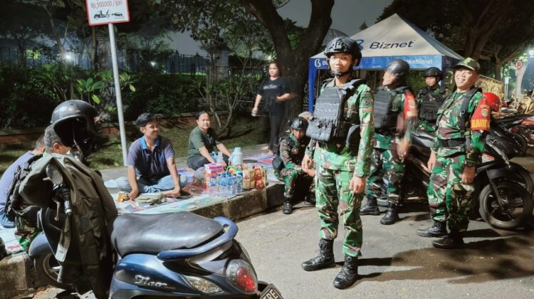 Koramil 07/Cipayung Gelar Patroli Malam Cegah Tawuran dan Kenakalan Remaja