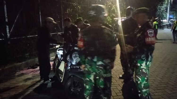 Jaga Kamtibmas Wilayah, Koramil 03/Legok Gelar Patroli Malam