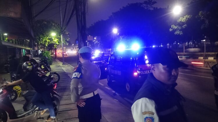Potret Kebersamaan Patroli Blue Light Tiga Pilar Perkuat Keamanan Kawasan Area Publik
