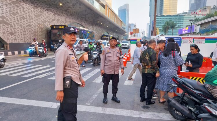 Polri Hadir di Tengah Masyarakat, Patroli Presisi Jaga Keamanan Thamrin