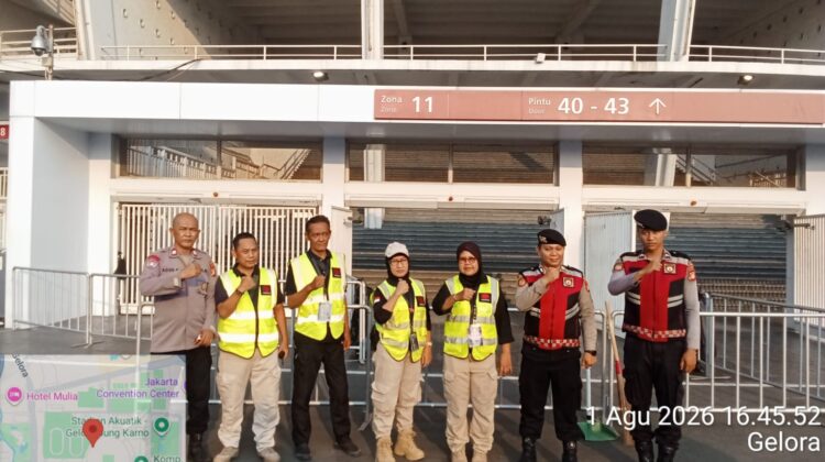 Polri Perkuat Pengamanan Pertandingan Aston Villa Pre Season Tour vs Timnas Indonesia di Zona 11 SUGBK