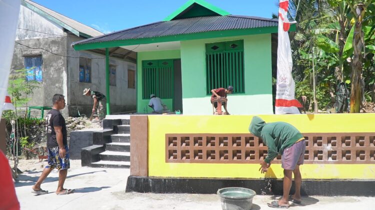 Renovasi RTLH Milik Bapak Hardi di Desa Pulau Dua Masuki Tahap Finishing