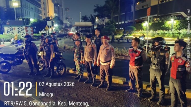 Patroli Skala Sedang Menteng Antisipasi Balap Liar di Sepanjang Jalan MH Thamrin